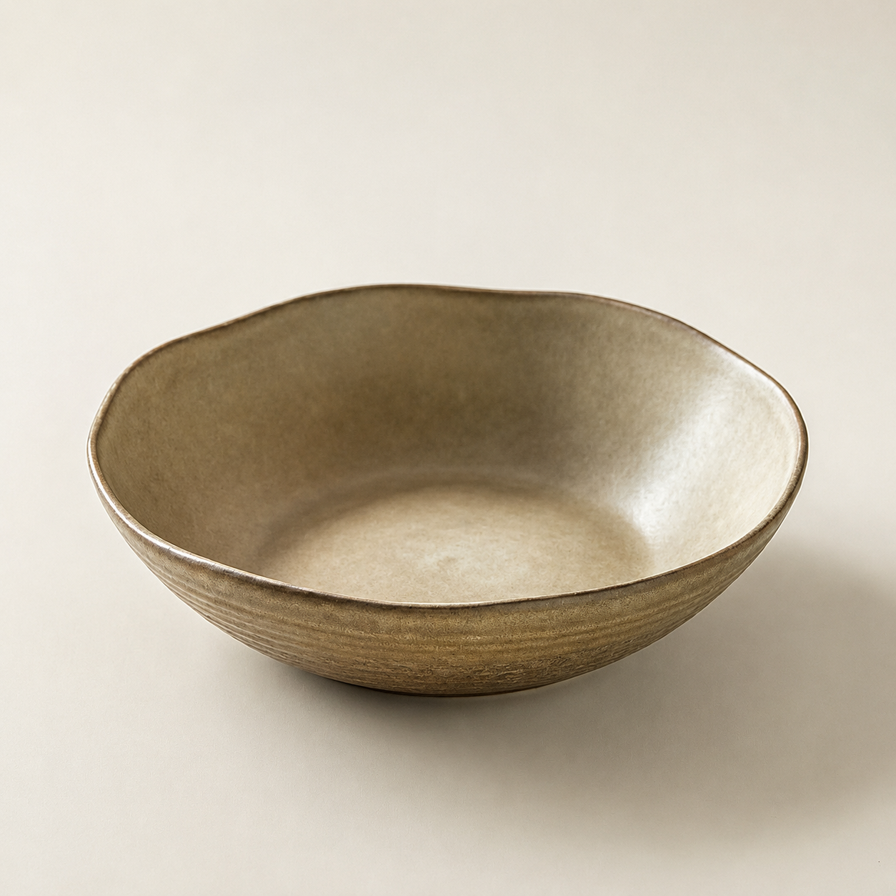 Handmade Vintage Ceramic Serving Bowl