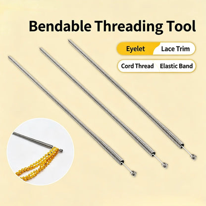 Spring Drawstring Needle Threader,DIY Rope Threader Clip,Drawstrings Replacement with Easy Threaders,Drawstring Threader Tool Set,for Drawstring Replacement for Hoodies,Pants