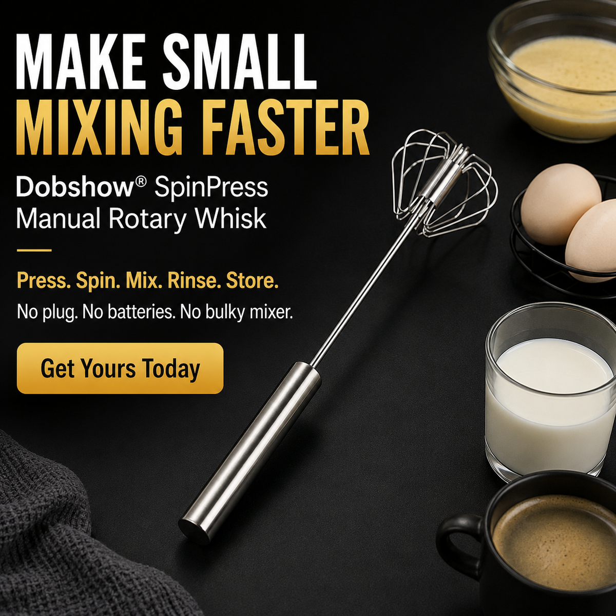 ✨SpinPress Rotary Whisk