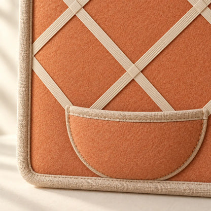 Apricot Arch ribbon grid and pocket detail