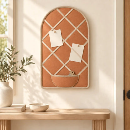 Apricot Arch Memory Board in an entryway