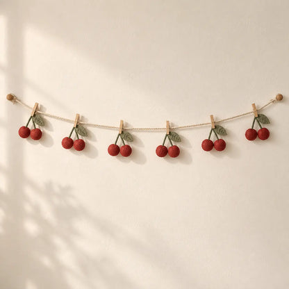 Cherry Dot Photo Garland front view