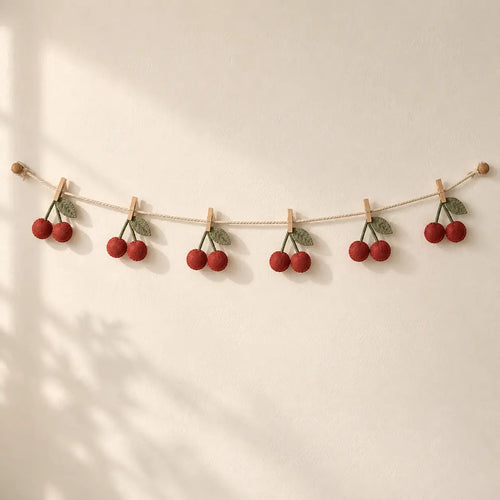 Cherry Dot Photo Garland front view