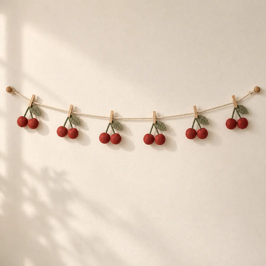 Cherry Dot Photo Garland front view