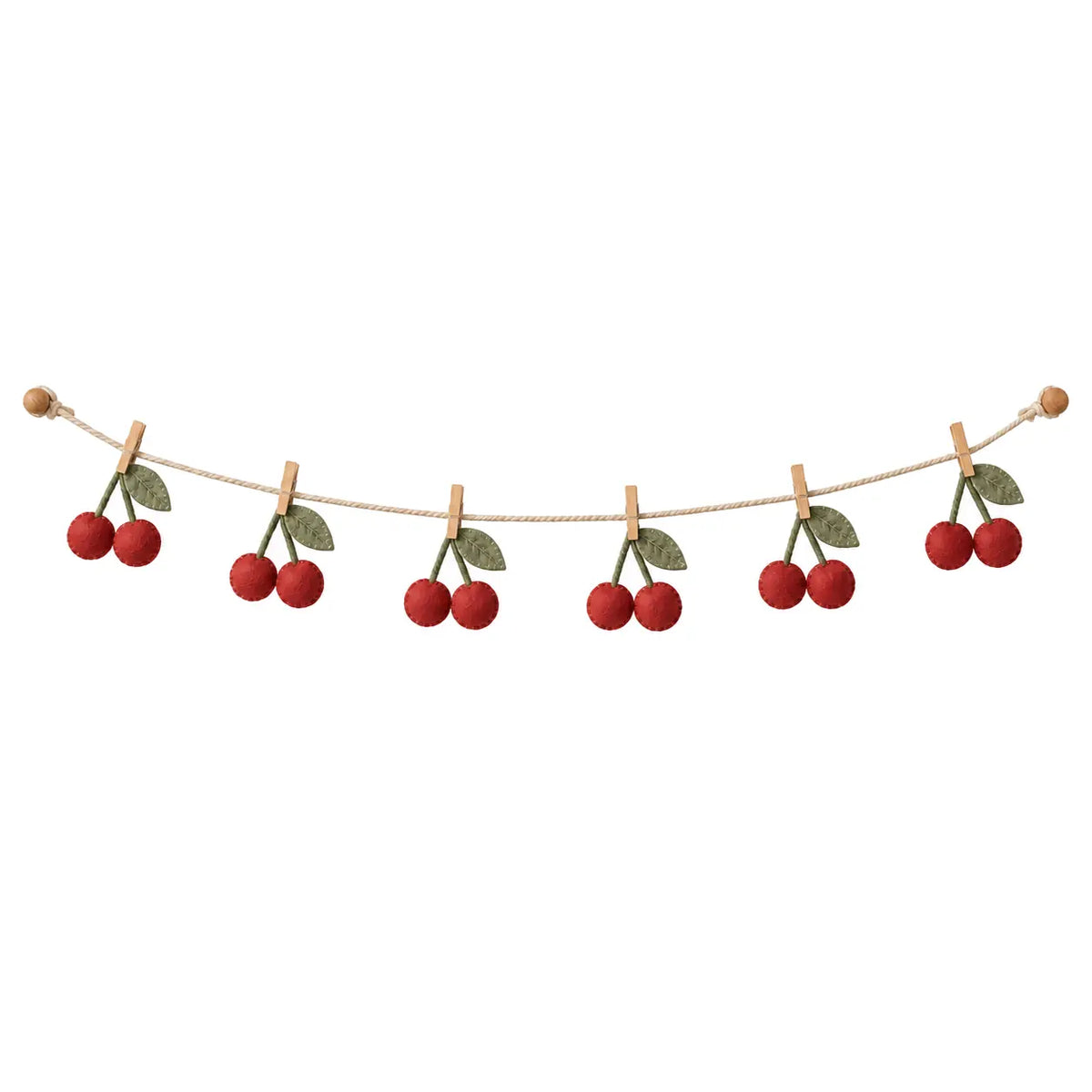 Cherry Dot Photo Garland on white