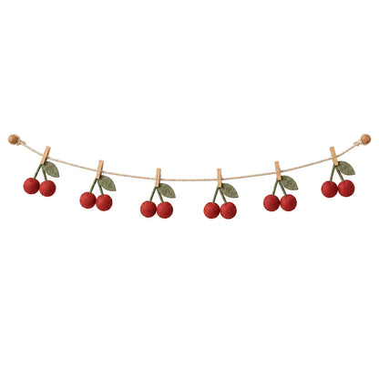 Cherry Dot Photo Garland on white