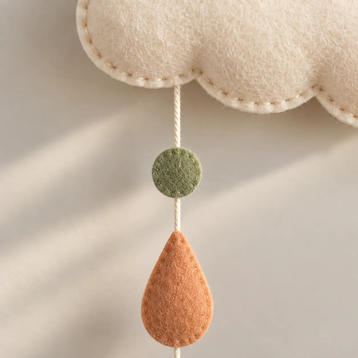 Confetti Cloud felt drop and cord detail