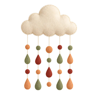 Confetti Cloud Wall Mobile on white