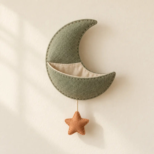 Moon Pocket Bedside Hanger front view