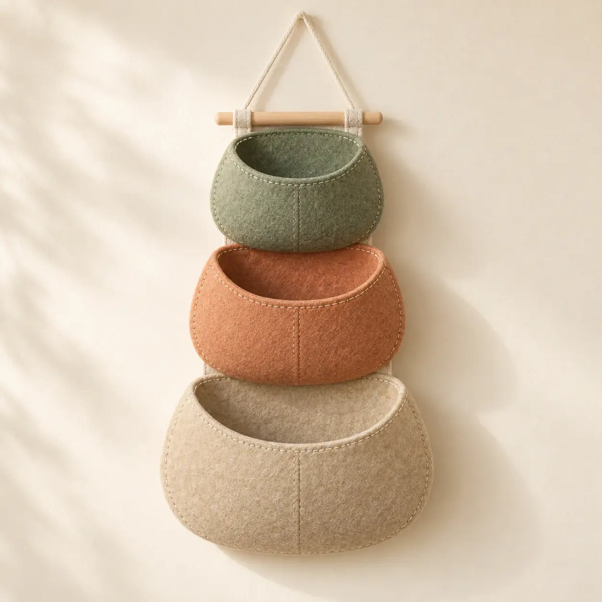 Pebble Pocket Wall Organizer front view