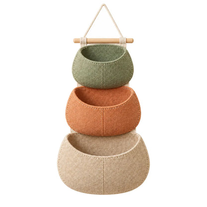 Pebble Pocket Wall Organizer on white