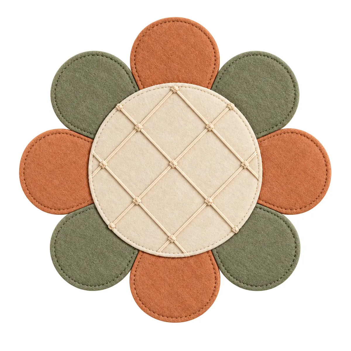 Petal Grid Felt Board on white
