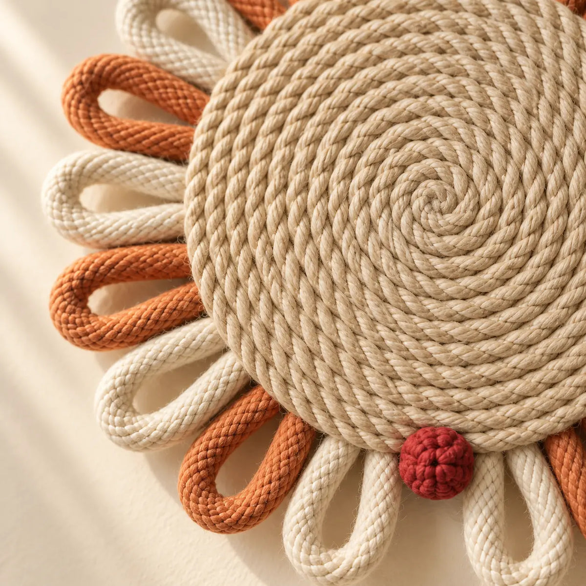 Sunloop coiled center and cord loop detail