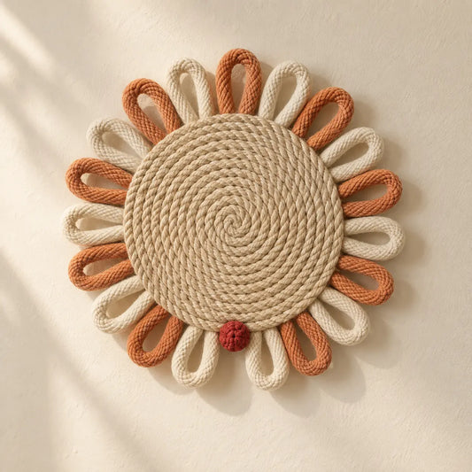 Sunloop Woven Wall Charm front view