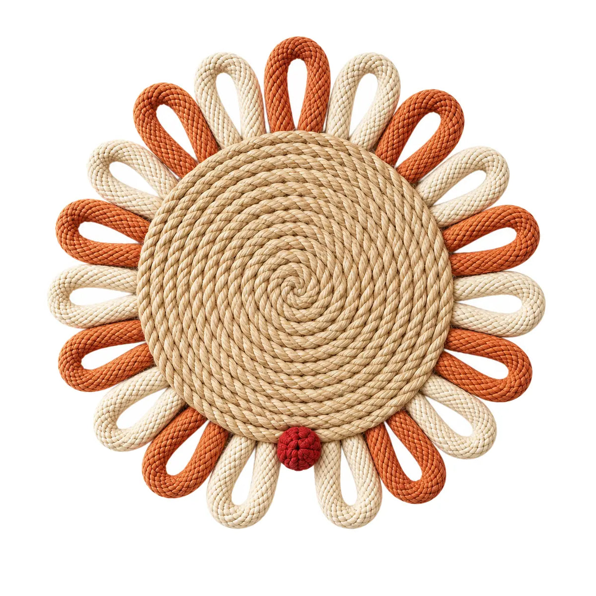 Sunloop Woven Wall Charm on white