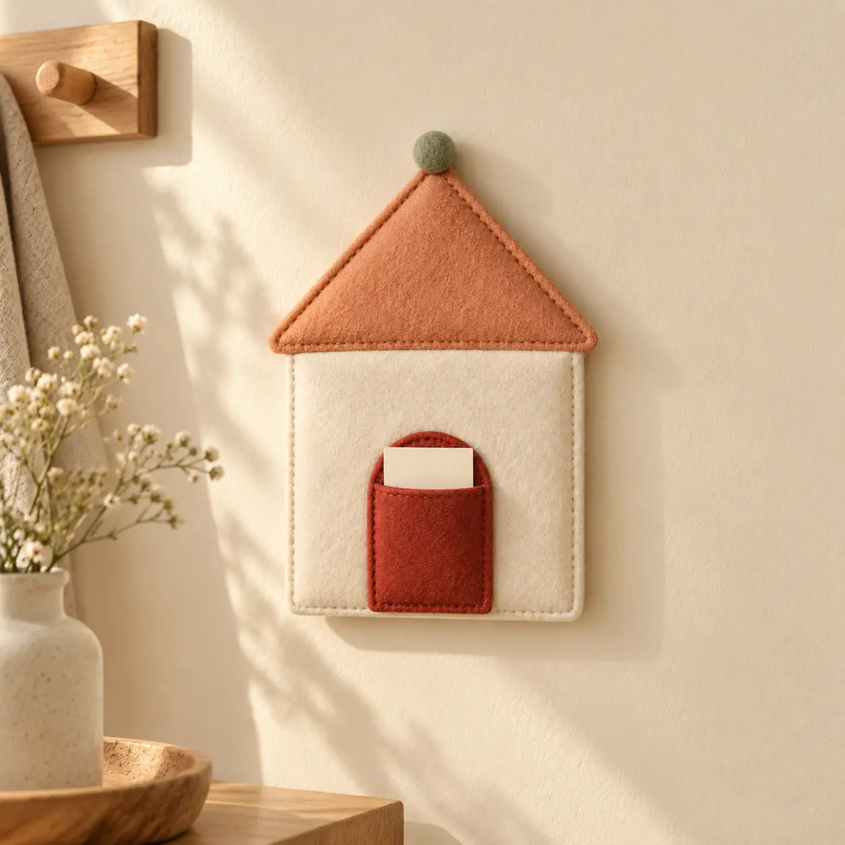 Tiny House Keepsake Panel in an entryway