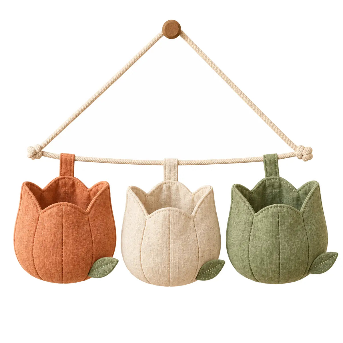 Tulip Trio Fabric Caddies on white